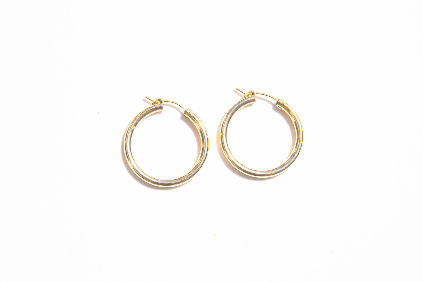 Midi Simple Gold Hoops