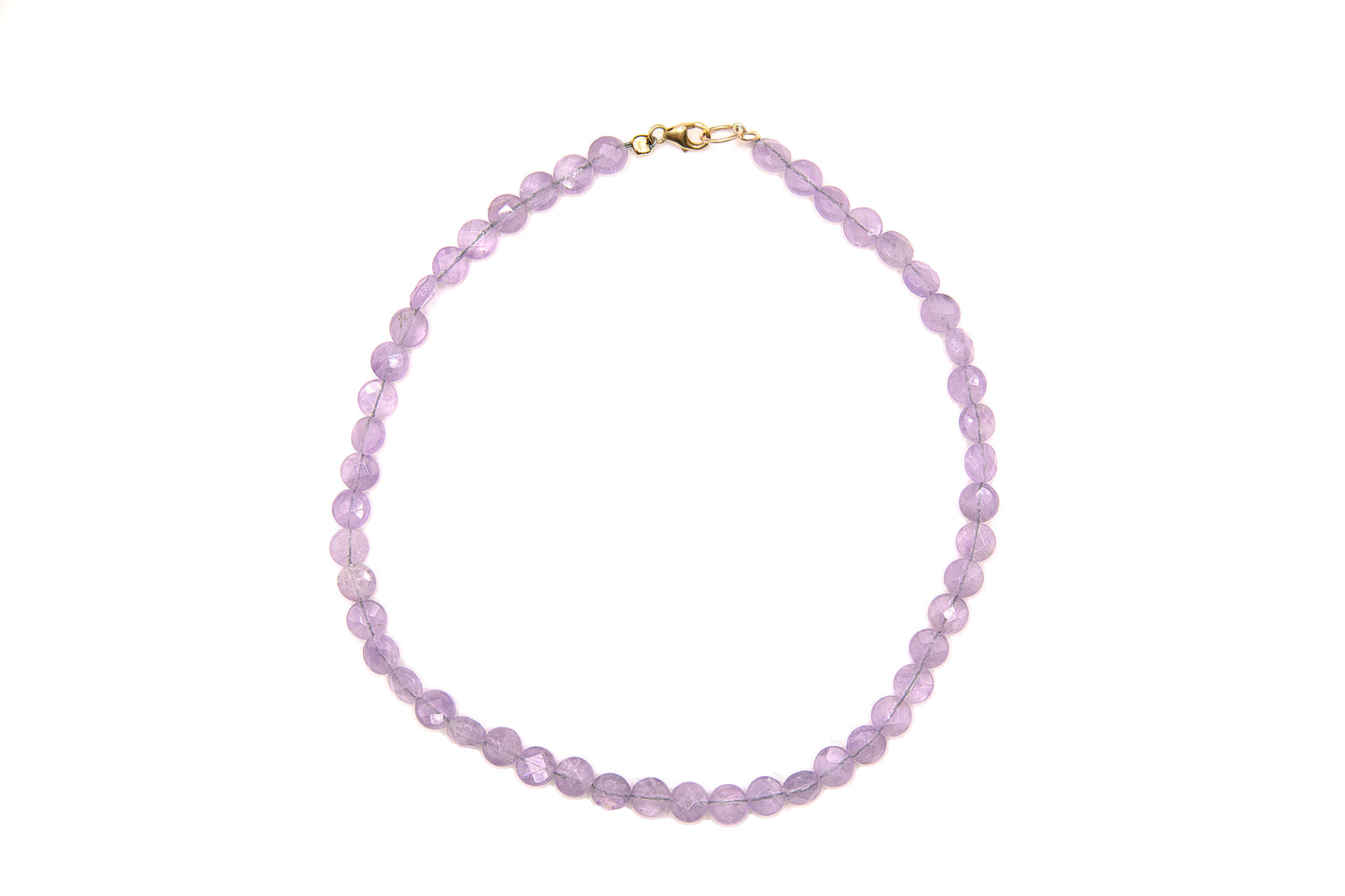 Lavender Amethyst Beaded Necklace