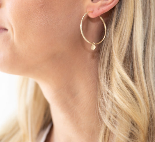 Small 3-in-1 Gold Hoop Earrings