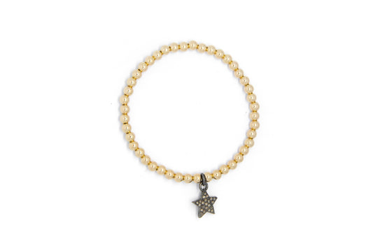 Small Gold Bracelet + Diamond Star