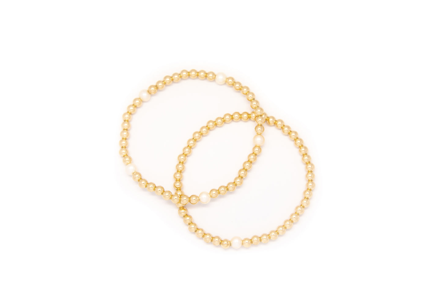 Small Gold Bracelet w/ Pearl Center