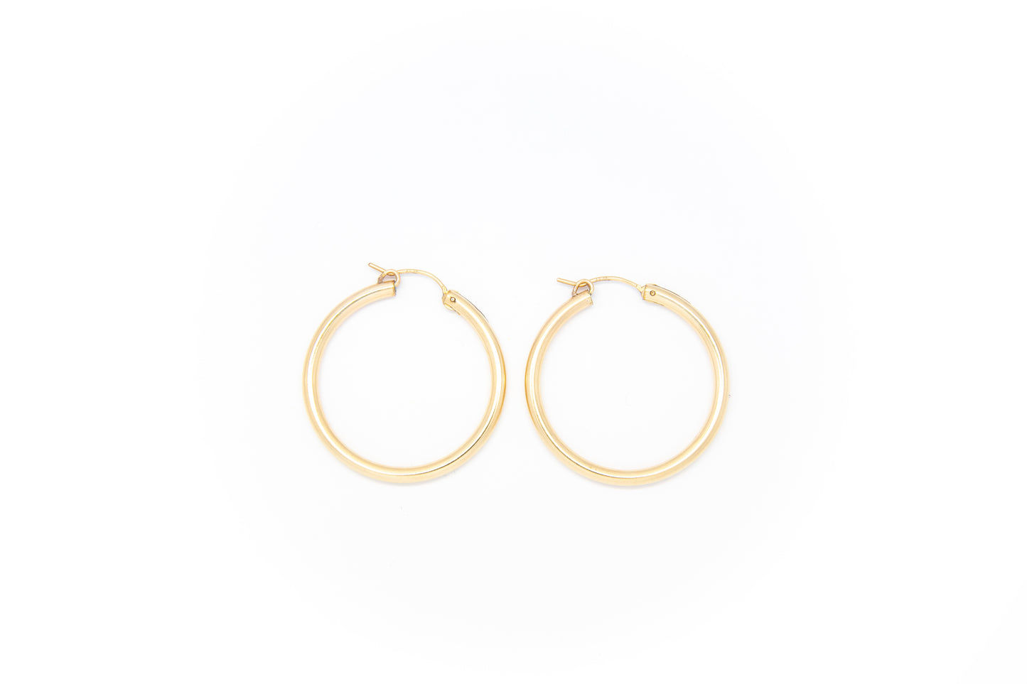 Medium Simple Gold Hoops