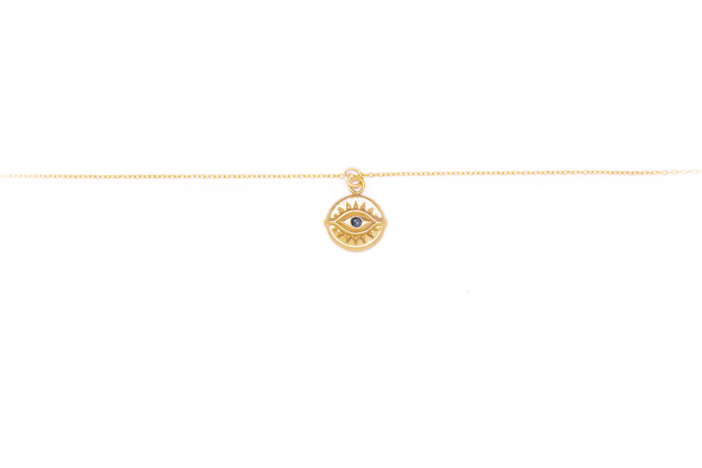 Gold Evil Eye Necklace