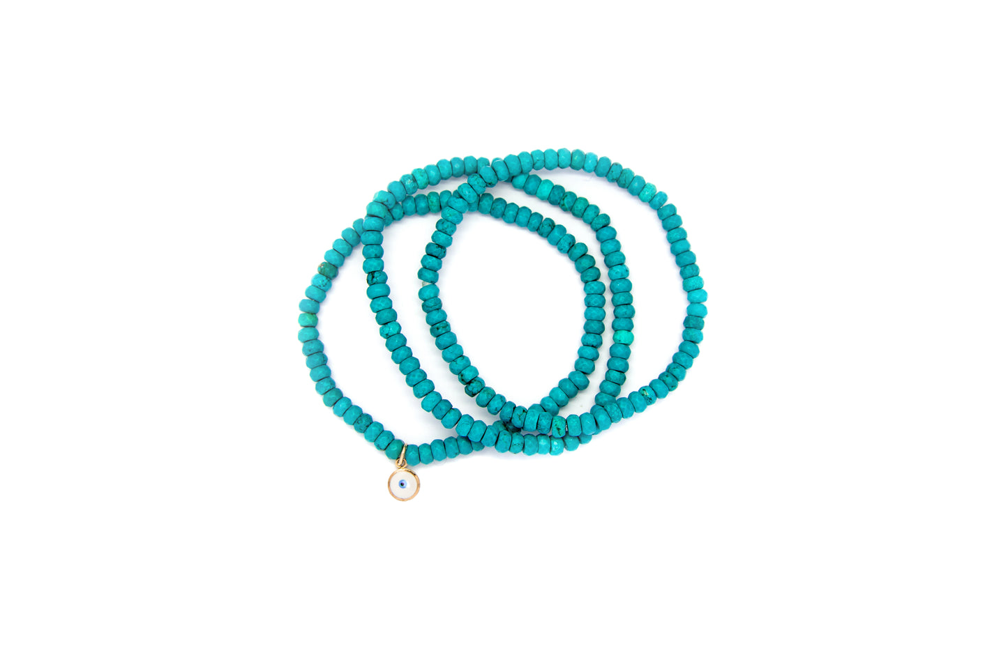 Turquoise Set w/ 14k Gold Mini Charm