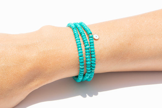 Turquoise Set w/ 14k Gold Mini Charm