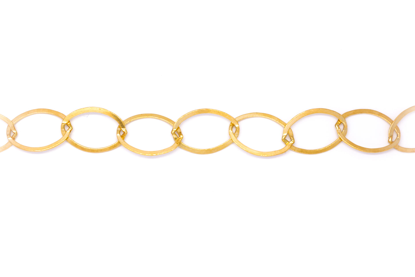 Extra Large Gold Oval Link Chain Necklace