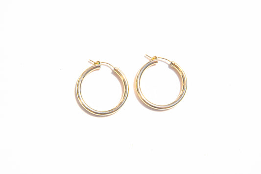 Midi Simple Gold Hoops