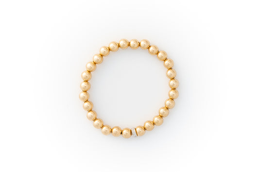 Medium Gold Bracelet + Pavé Diamonds in 14k Gold (2 options)