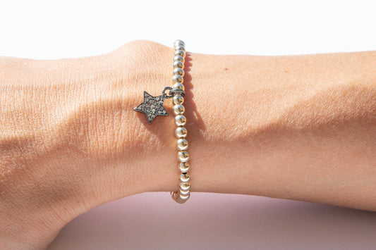 Small Gold Bracelet + Diamond Star