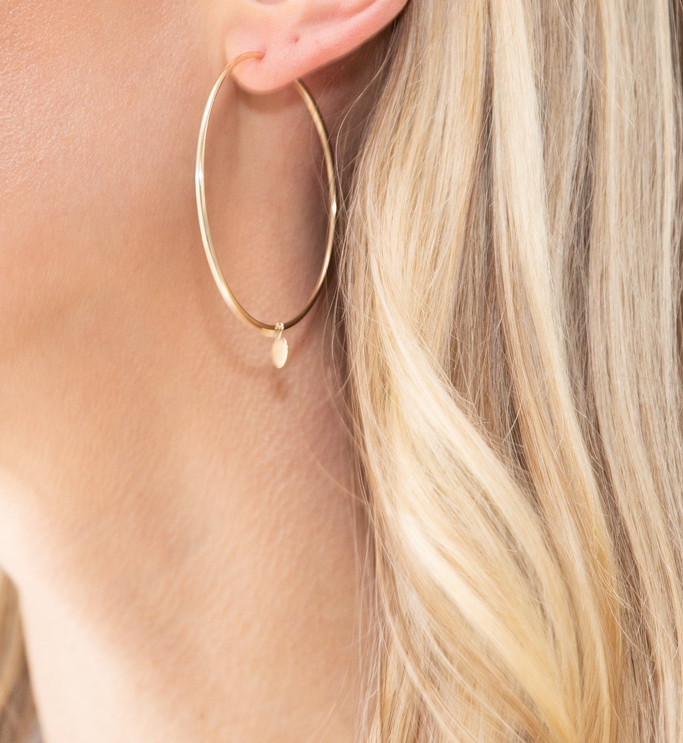 Large 3-in-1 Gold Hoop Earrings