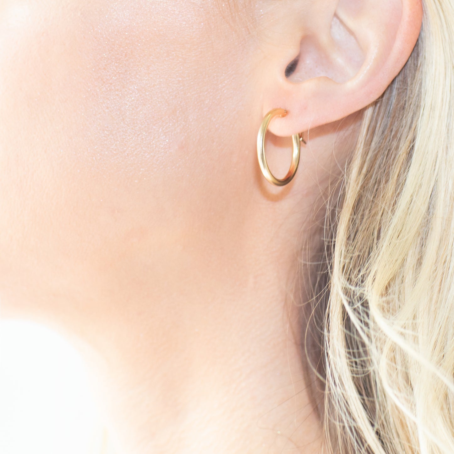 Small Simple Gold Hoops