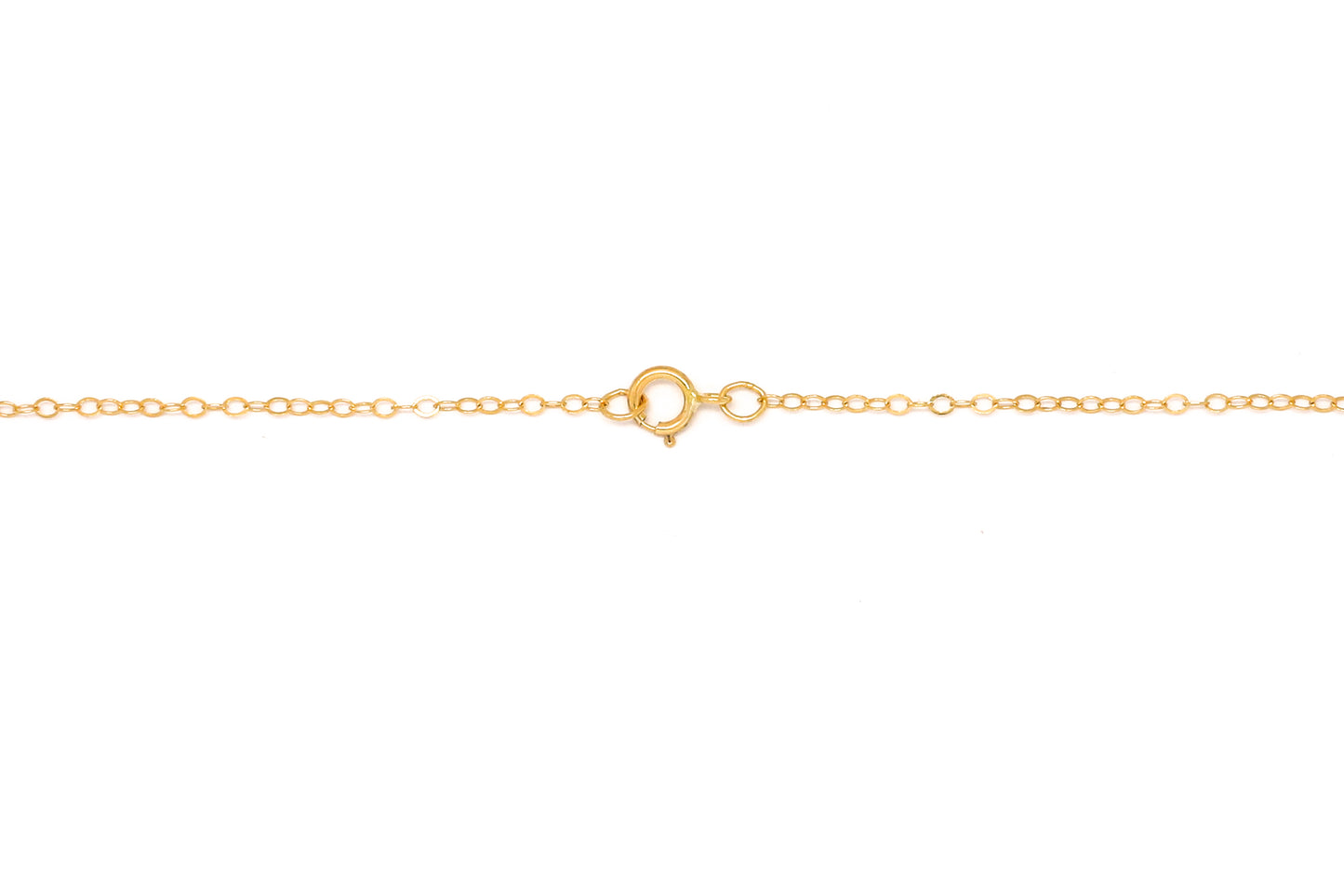 Gold Necklace With White Freshwater Pearl Pendant