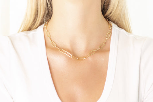 Large Oval Link Chain Necklace